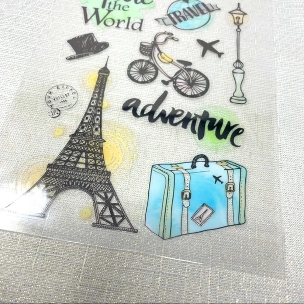 🌺 Crafter's Square Paris France Foil Stickers NEW